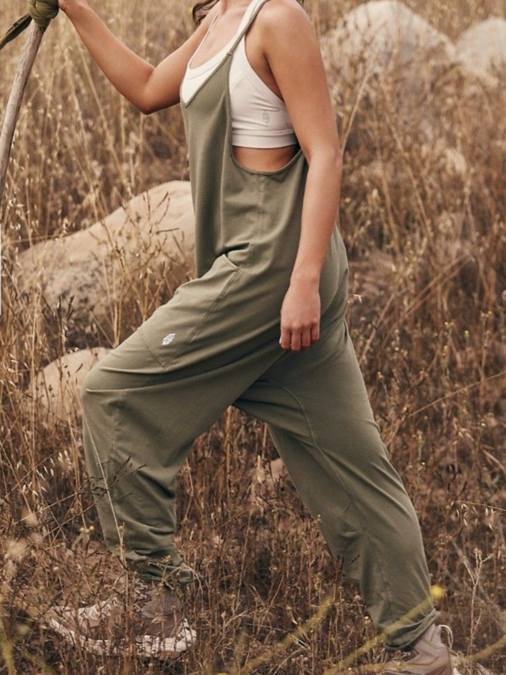 NWT Free People Movement Sea Grass Hot Shot Onesie, Size S - Picture 4 of 4
